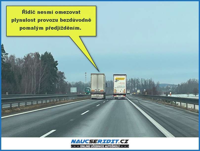 Bezdůvodně pomalé předjíždění